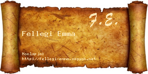 Fellegi Emma névjegykártya