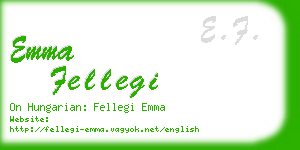 emma fellegi business card